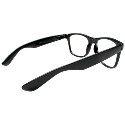 Kangaroo Black Fake Glasses - Classic Hipster Glasses Frames - Retro Clear Non Prescription Nerd Costume Eyeglasses for Men & Women for Halloween Cosplay