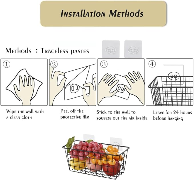 2 Pack Hanging Storage Basket, Bathroom Basket, Household Goods,