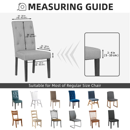 Easy-Going Dining Chair Covers Stretch Dining Room Chair Covers Set of 4, Parsons Chair Slipcovers for Dining Room, Ceremony, Banquet, Christmas Red