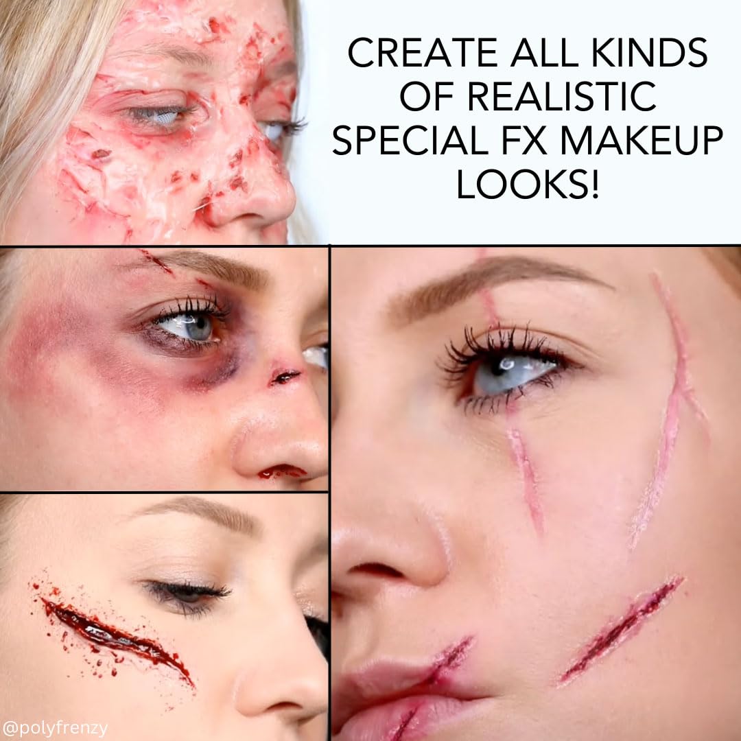 Mehron Makeup Special FX All-Pro Makeup Kit with Practice Head | Complete Professional Stage Kit Includes Practice Head | Special Effects for Theatre, Halloween, & Cosplay
