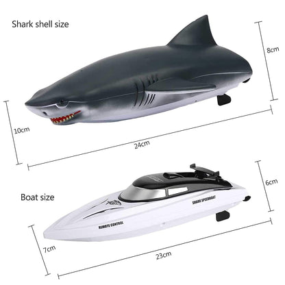 OBEST Remote Control Boat Shark RC Sharks Boats Toy 2 in 1, 2.4GHz RC Electric Kids Electric Shark Toy for Pools and Lakes, Summer Gift for Pool Lake Pond