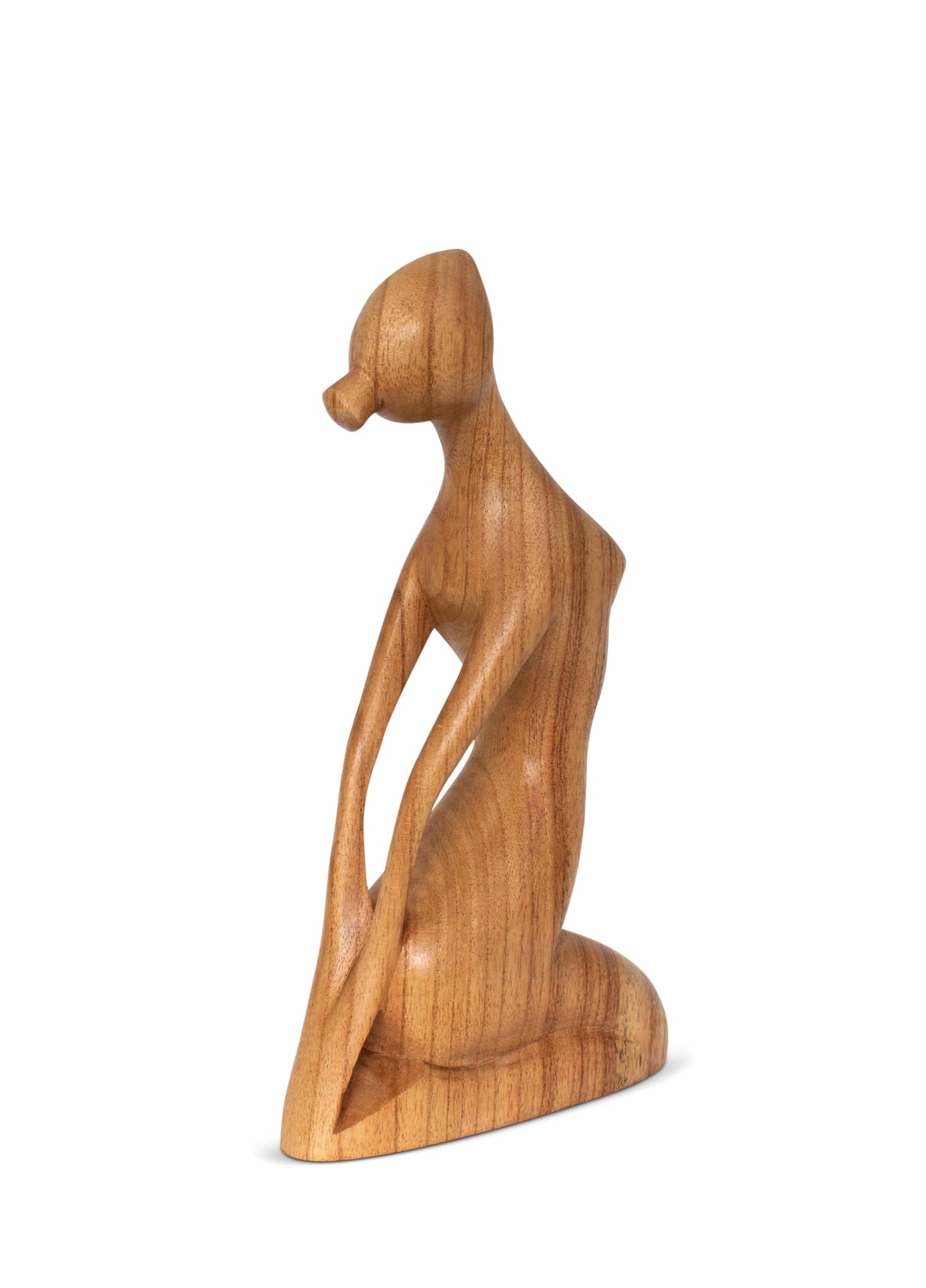G6 Collection 10" Wooden Handmade Yoga Statue, Yoga Meditation Room Decor, Yoga Decorations for Home, Gift for Yoga Lover, Zen Gift Ideas, Figurine Office Studio Sculpture Yogi, Thunderbolt Pose