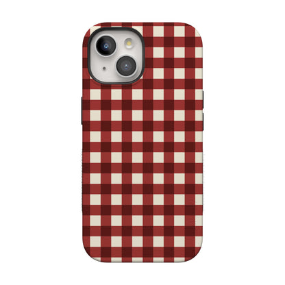 Casely iPhone 17 Pro Max Case | On The Dot | Maroon Polka Dot | Compatible with MagSafe | Bold Protective Design