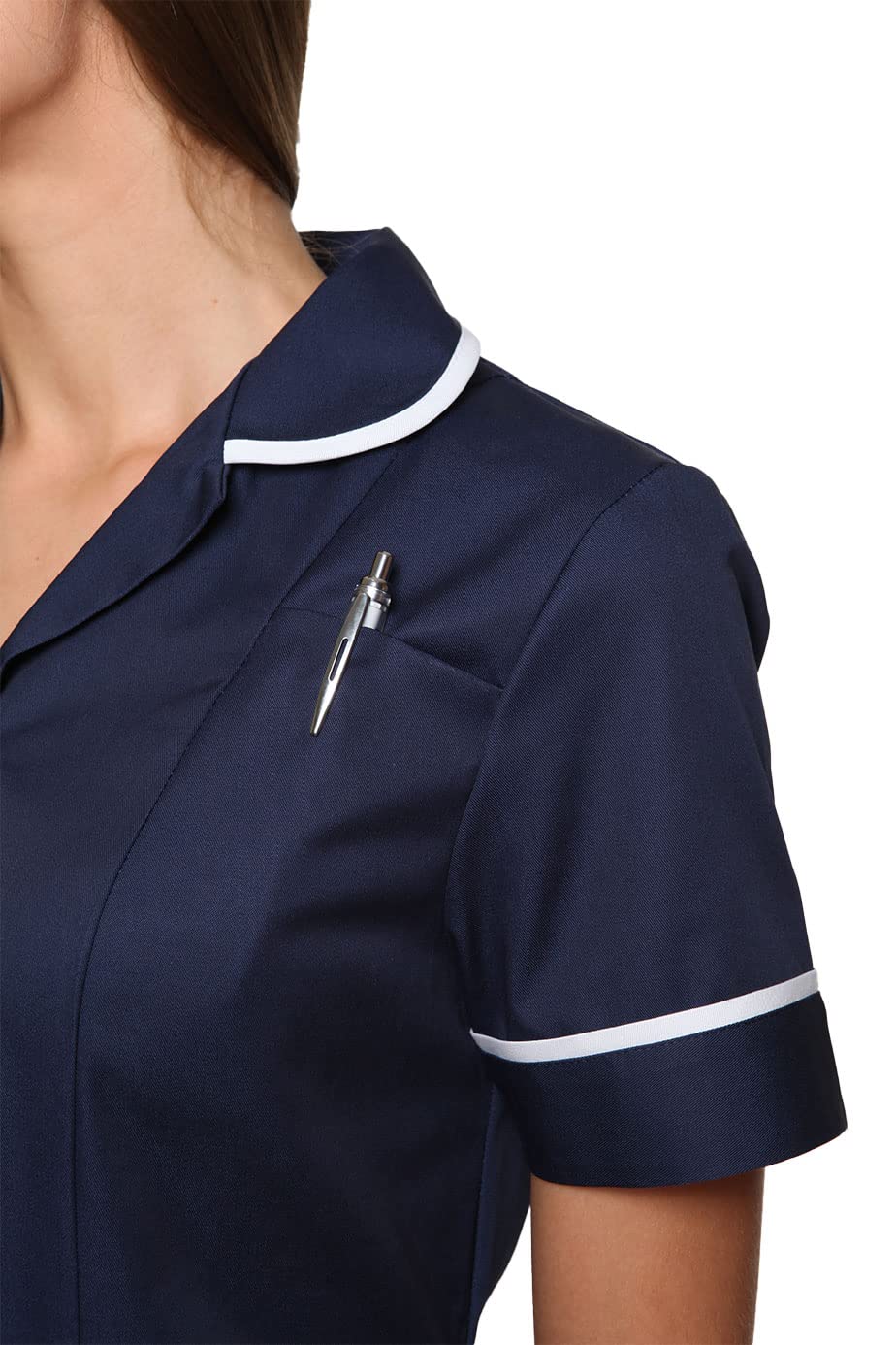 Mirabella Health & Beauty Women's Nightingale Healthcare Tunic Uniform Navy-White 16 UK