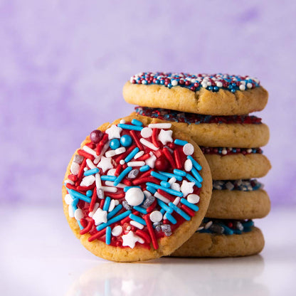 Sweets Indeed Sprinkles, Edible Sprinkle Mix, Perfect for Cake Decorations, Baking, Ice Cream, Cookies, Cupcake Topper (Patriotic)
