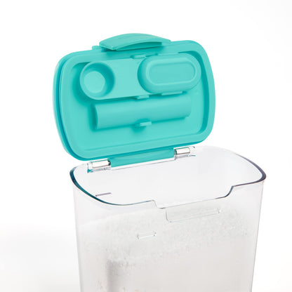 Progressive ProKeeper Baker's Airtight Kitchen Storage Canister Container Set for Flour, Sugar & More, Keeps Ingredients Fresh, with Accessories (Turquoise, 6- Piece)