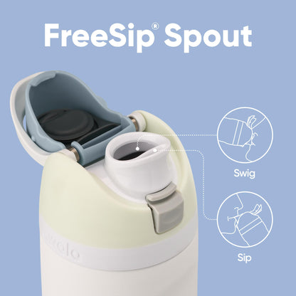 Owala FreeSip Insulated Stainless Steel Water Bottle with Straw for Sports and Travel, Leak Proof, BPA-Free, 710ml, Iced Breeze