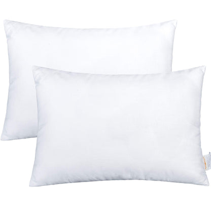 NTBAY 2 Pack Cotton Down Alternative 13x18 Pillows, Machine Washable - Soft and Breathable Travel Small Pillows for Sleeping, Ideal for Daycare, Crib, Cot