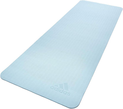 adidas Premium Yoga Mat, Firm-Density Workout Mat, 5 mm