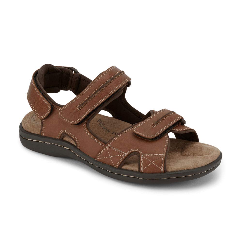 Dockers Mens Newpage Outdoor Sport Sandal Shoe,Rust,12