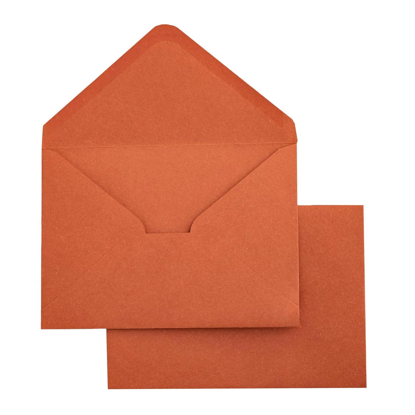 PONATIA 50 Pack A1 Envelopes, 3.62 x 5.2'' Burnt Orange Envelopes Perfect for Weddings Cards, RSVP Cards, Response Cards, Baby Showers, Thank You Notes, Photos and any 3.5x5" inserts
