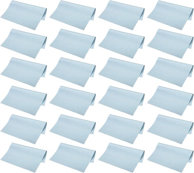 PATIKIL Eyeglass Microfiber Cleaning Cloth 7"x6", 24 Pack Glasses Cleaning