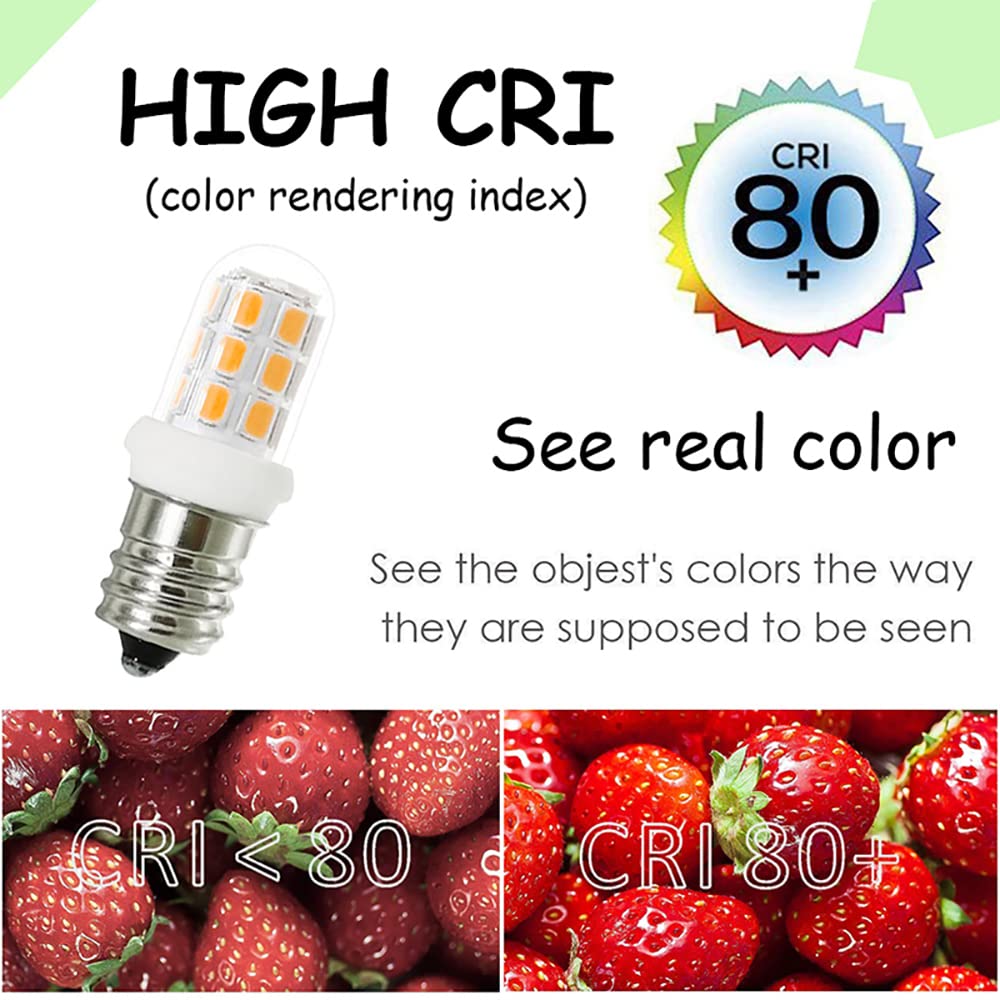 XRZT Salt Lamp Bulbs E12 Led 15W Candelabra C7 Replacement for Chandelier Lights, Night Light Bulbs, Warm White 3000K 5-Pack