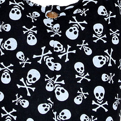 Skull Bohemian Boho Hobo Hippie Gothic Crossbody Bag Purse 33" Black (Black)