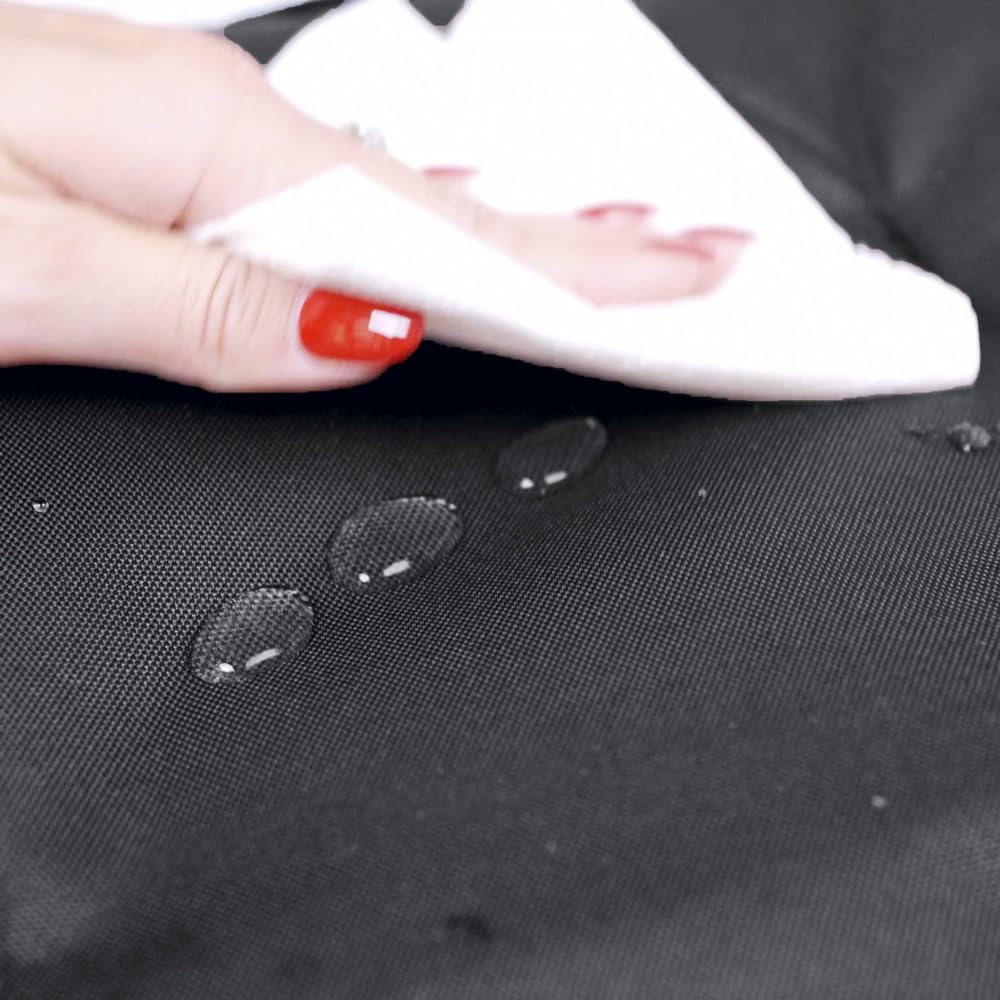 Ferplast Dog & Cat Mat - Washable Dog Bed - Waterproof & Scratchproof - Soft Mat for Cars, Kennels & Baskets - Jolly - 65 x 48 CM, SM, BLACK