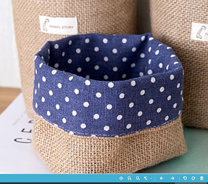 4 Pack Hanging Basket for Door, Small Wall Basket Decor, Jute Hanging Wall