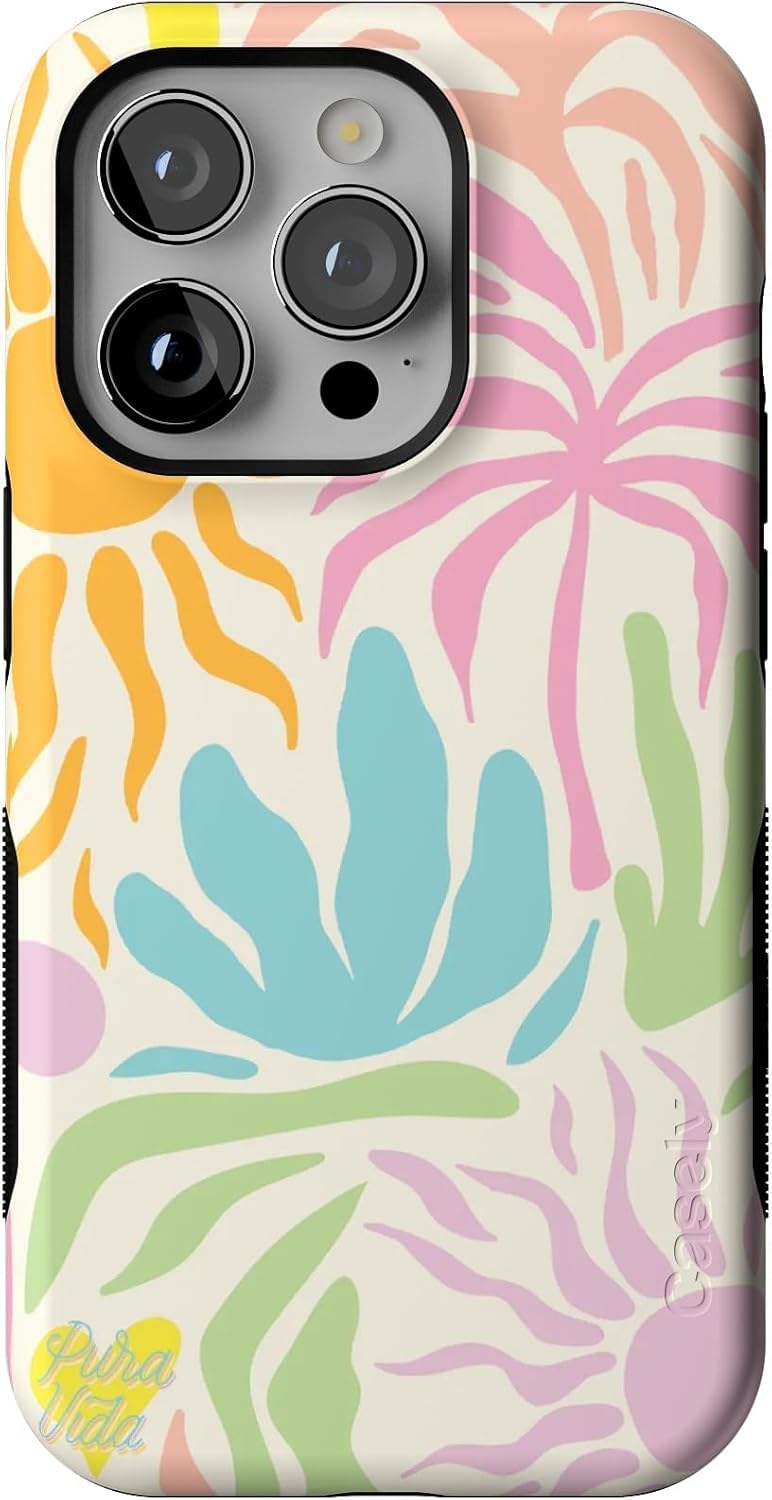Casely iPhone 14 Pro Case | Opposites Attract | Day & Night Mountains | Compatible with MagSafe | Bold Protective Design