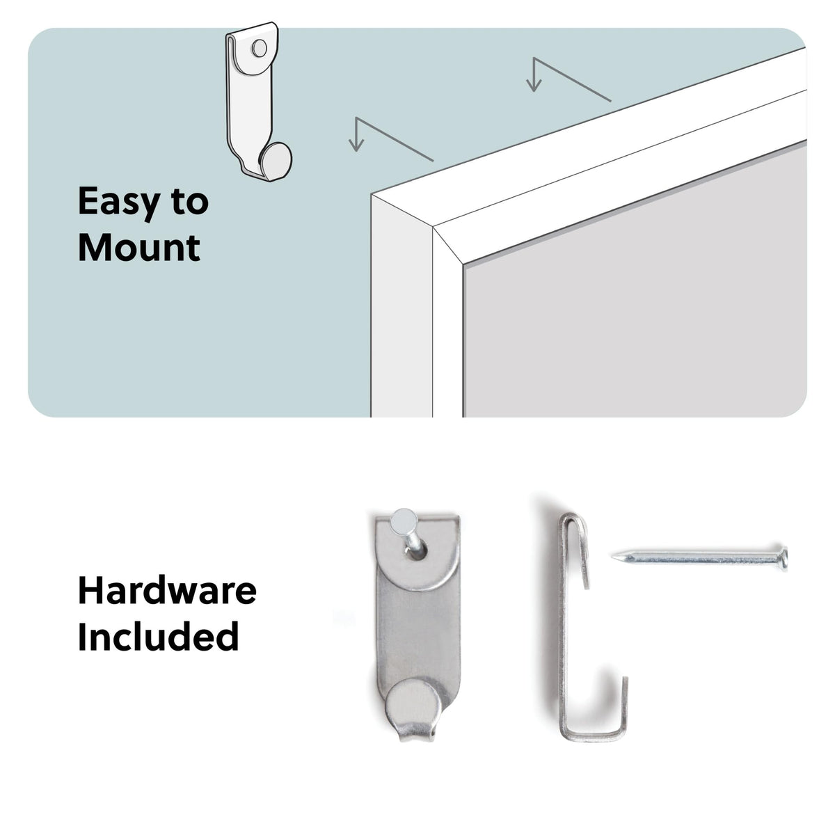U Brands Farmhouse Magnetic Dry Erase Board White Board, 24" x 18", White Wood Style Frame, Includes 2 Magnets