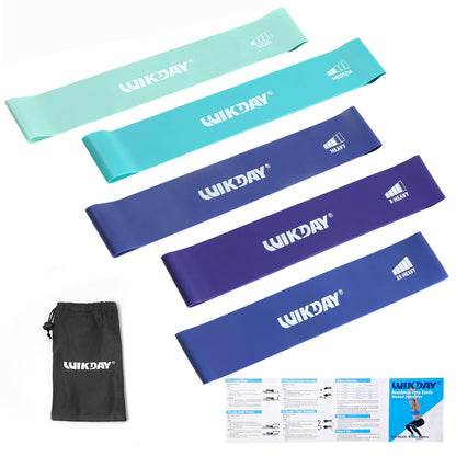 Resistance Bands for Working Out Exercise Loop Bands Workout Bands Set for Men Women Body Stretching, Crossfit Training, Home Workout, Physical Therapy, Booty Legs, Set of 5