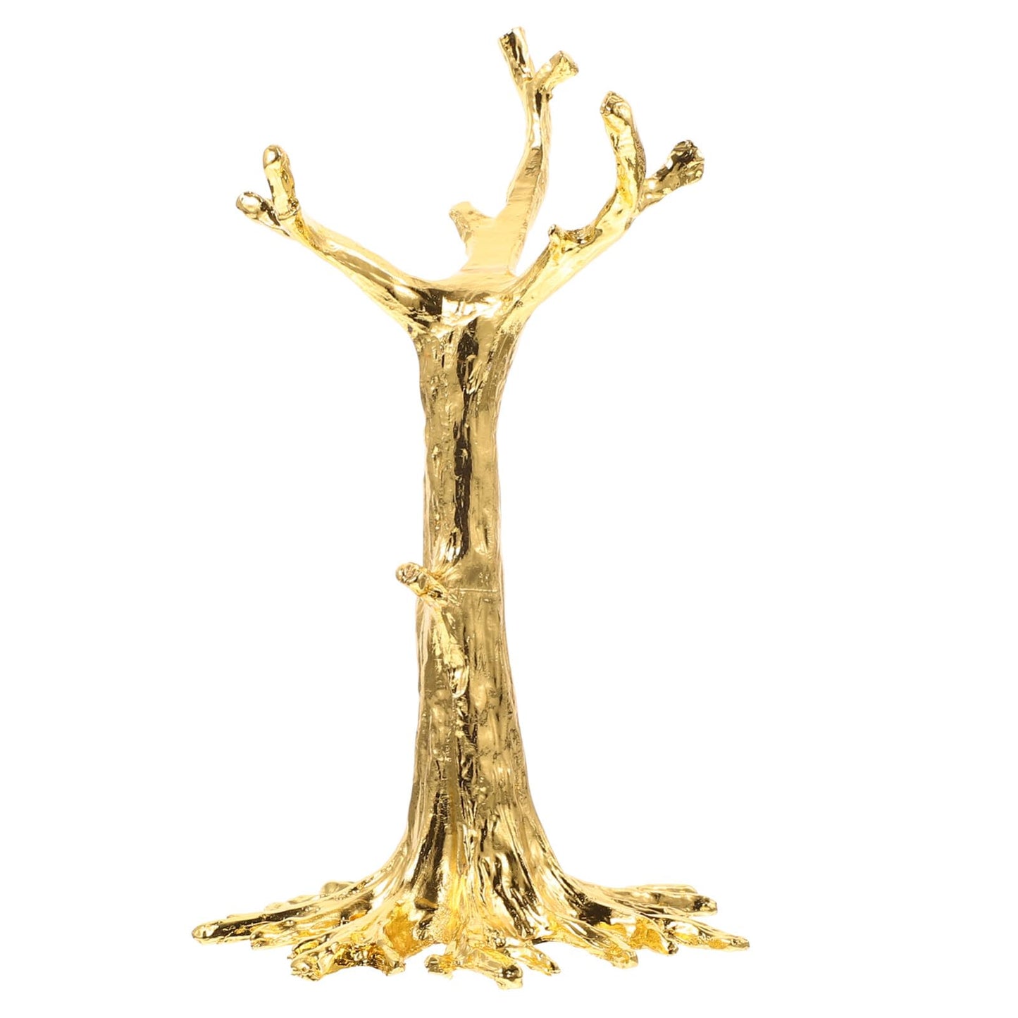 HOMSFOU Gold Tree Branch Metal Sphere Holder for Crystal Ball and Mineral Specimen, Tabletop Ornament Rack for Small Collectibles and Home Decor