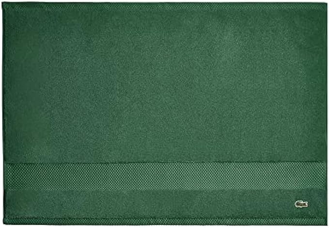 Lacoste Heritage 100% Supima Cotton Tub Mat, Croc Green, Premium Super Soft