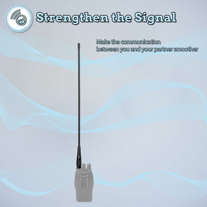 Retevis RHD771 Walkie Talkie Antenna, SMA-F, VHF UHF 144/430, Compatible with Baofeng GT5R UV-5R UV-5RE BF-888S eSynic UV-5R Retevis RT5R RA79 HD1 Quansheng UVK5 Radtel RT-470X (1 Pcs)