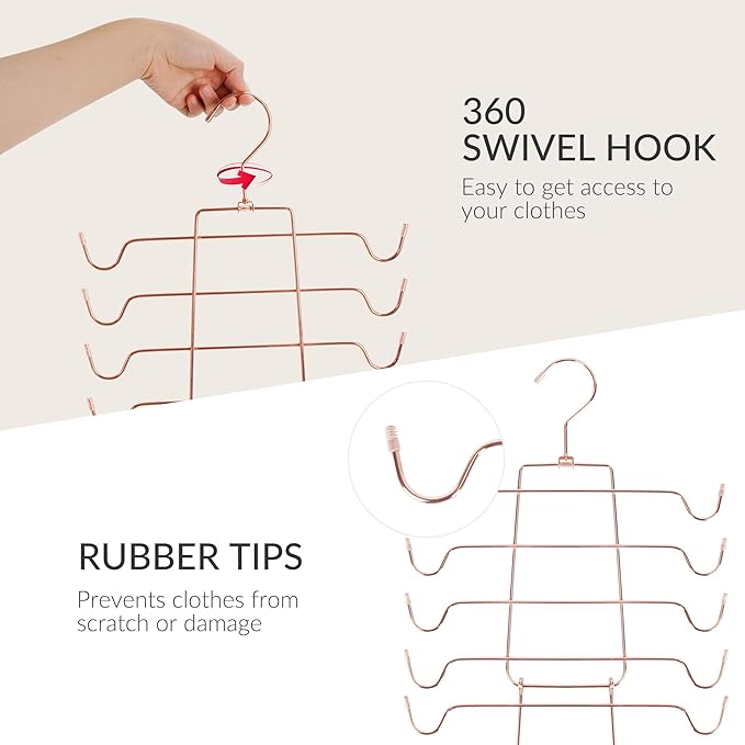 ZEDODIER 3 Pack Tank Top Hanger Space Saving, Bra Hangers