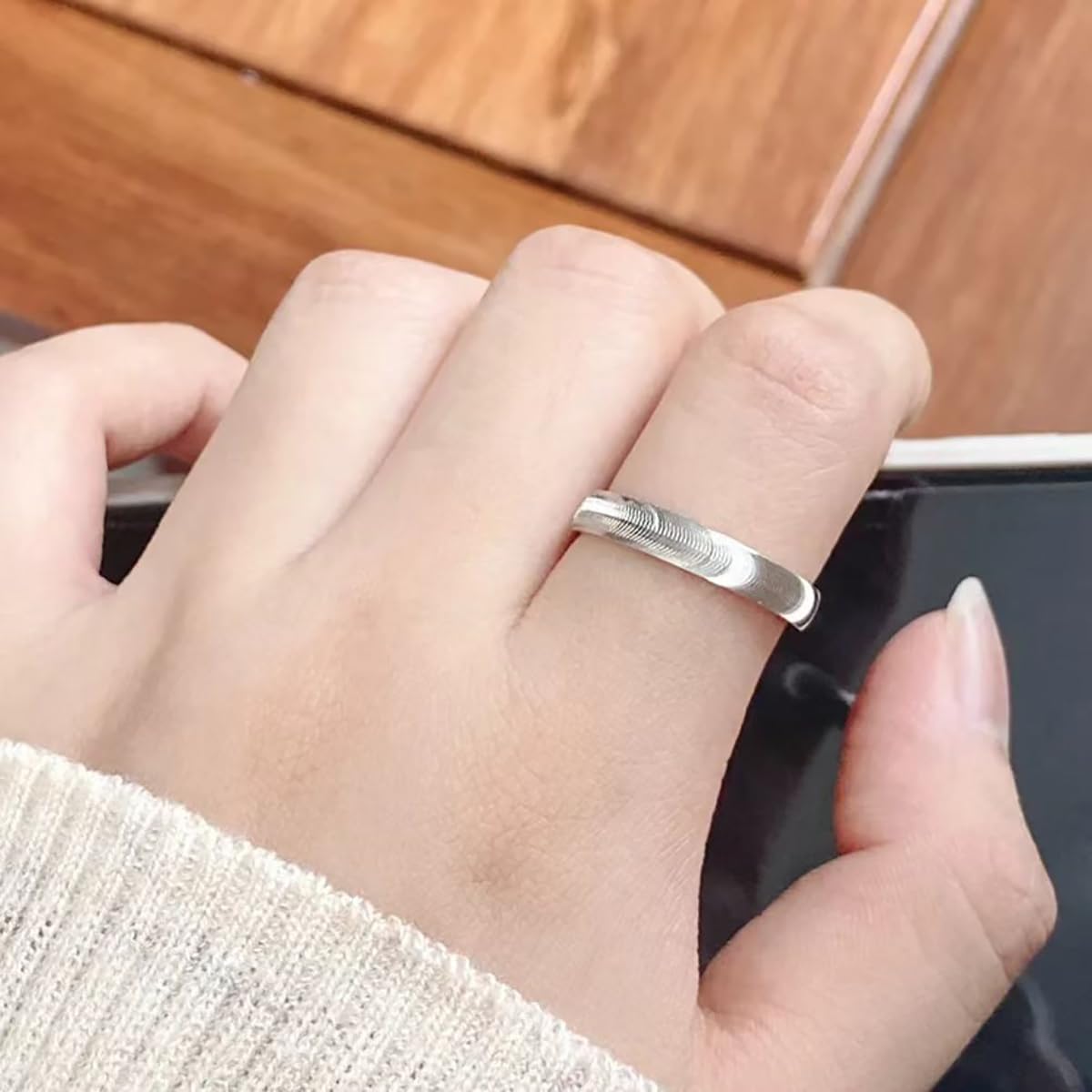 LUDKCCIR Lymphatic Magtherapy Cats Eye Ring for Women, Dainty Lymph Detox Drainage Titanium Ion Therapy Rings Finger Jewelry Gift for Men Gold 7