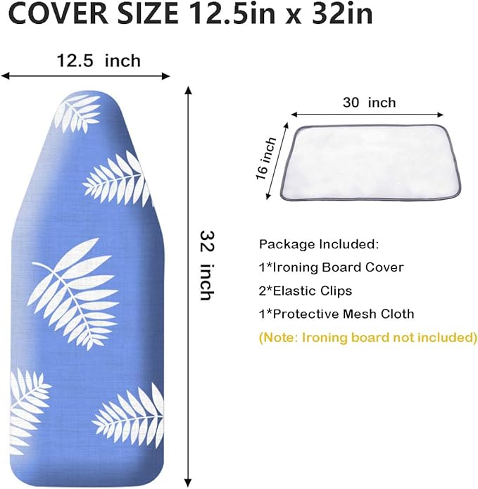 SheeChung 12.5 x 32 Inch Mini Ironing Board Cover -