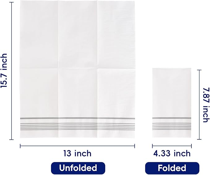 200 Pack Paper Napkins Disposable Guest Towels, Absorbent Paper Hand Towels