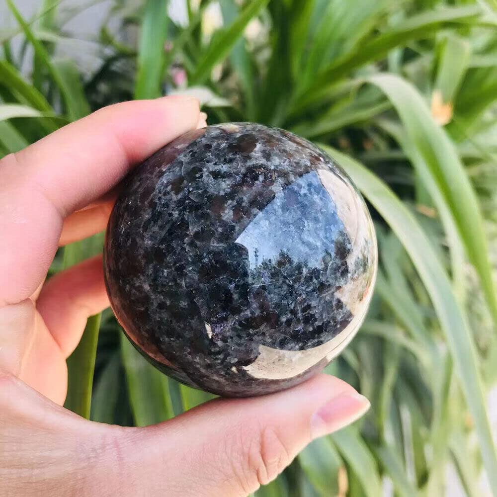 1PC Natural Stone Yooperlite Crystal Ball Powerful Chakra Energy Crystals Stones Sphere Spiritual 50mm