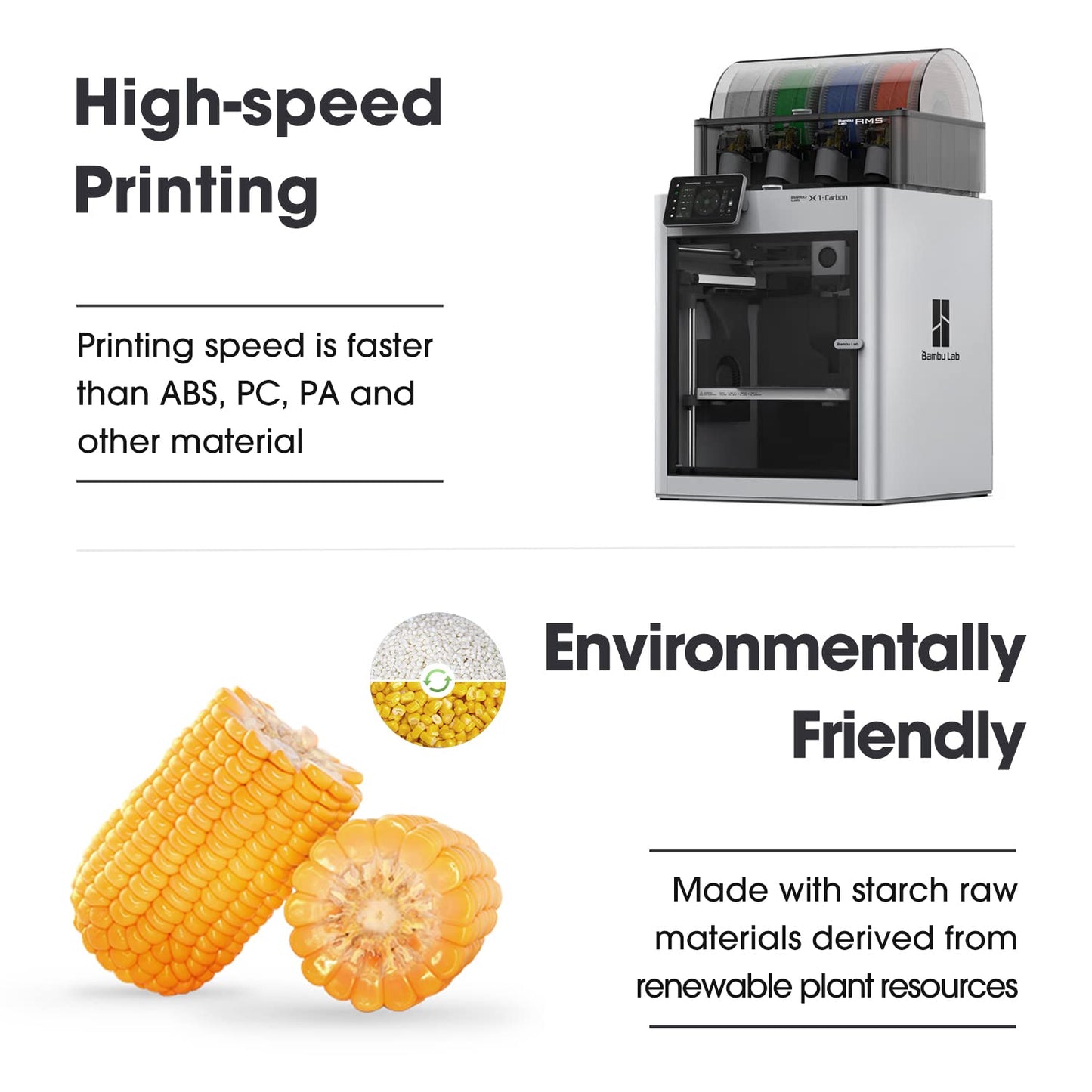 eSUN Upgraded Matte PLA Filament 1.75mm, Matte PLA 3D Printer Filament, Shine-Free Color, Frosted Texture, 1KG Spool (2.2 LBS) 3D Printing Filament for 3D Printers, Matte Deep Black