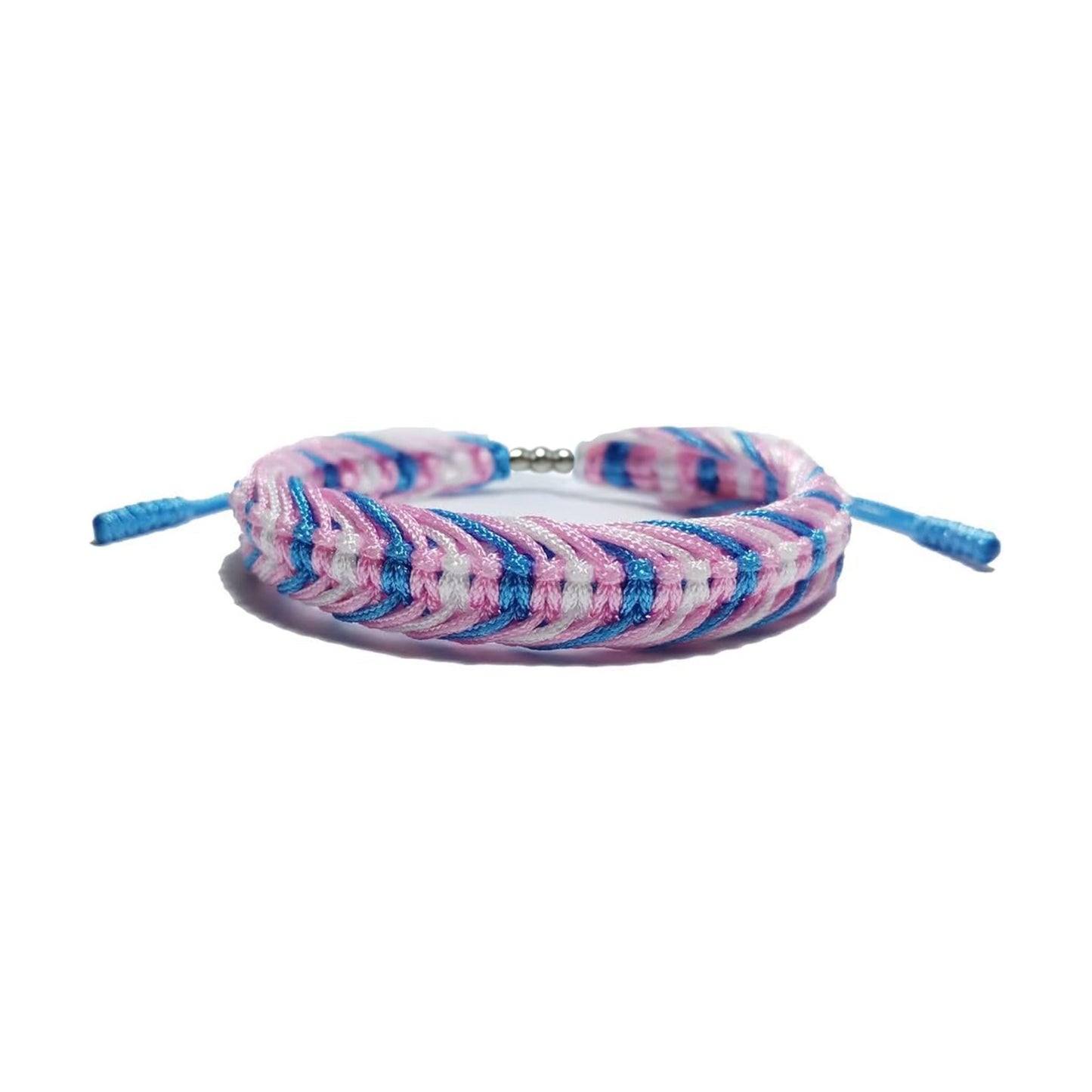 LAMIBEE Transgender Pride Bracelet, Trans Flag, LGBTQA+ Proud Love Tibetan Wrist Wrap, Surfer String Bracelet, Amulet and Boho Rope Bangles for Women Men Him Her (Transgender)