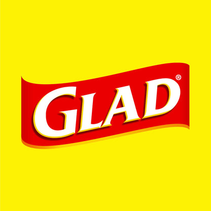 Glad Tall Kitchen Drawstring Trash Bags - Odorshield 13 Gallon White Trash Bag, Febreze Fresh Clean, 110 Count