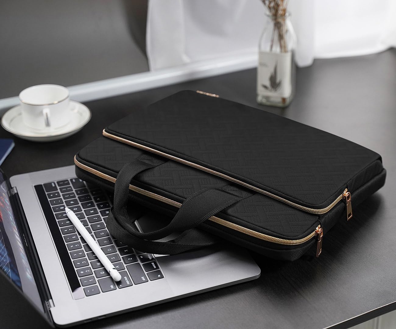KIZUNA Laptop Sleeve Case 15.6 Inch Computer Bag Carrying Handbag for 16" MacBook Pro Air M1 M2 Max/16 Lenovo IdeaPad Flex 5i/15" IdeaPad Gaming 3i /Slim 3i /Pro 5i/HP Envy x360 15/Dell XPS 15