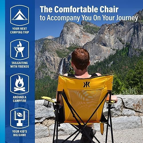 Kijaro Dual Lock Portable Camping Chairs - Enjoy the Outdoors with a Versatile Folding Chair, Sports Chair, Outdoor Chair & Lawn Chair - Dual Lock Feature Locks Position – Ireland Green
