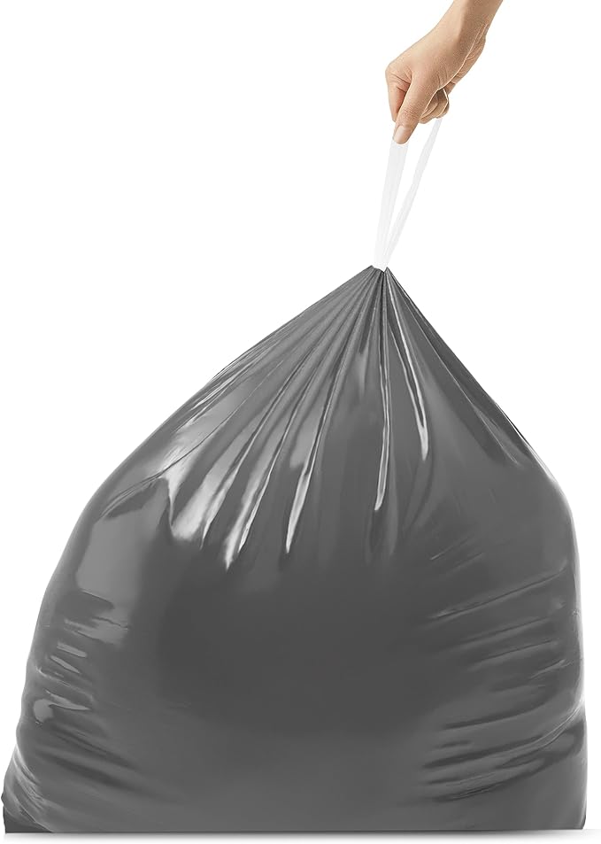simplehuman Code J 40 Count, Genuine Odorsorb Custom Fit Liners, Drawstring