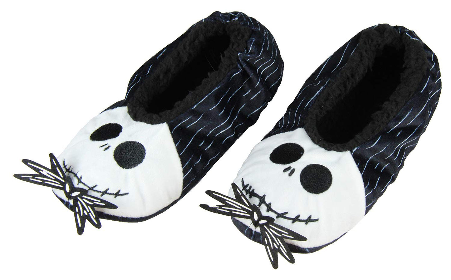 The Nightmare Before Christmas Slippers Jack Skellington Character Slipper Socks with No-Slip Sole For Women Men (Small)