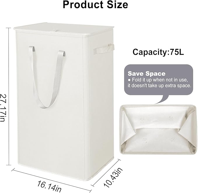 Odonata 75L Slim Laundry Hamper