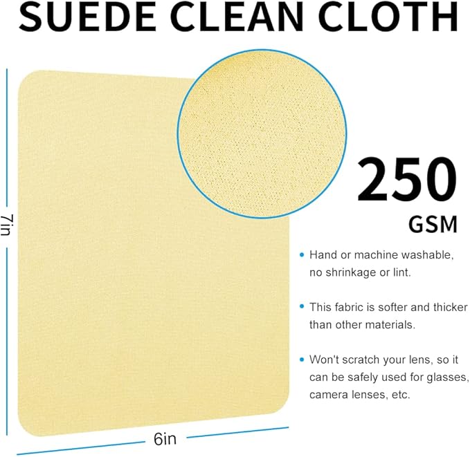 100 PCS Glasses Clean Cloth Suede, Lens Clean Cloth