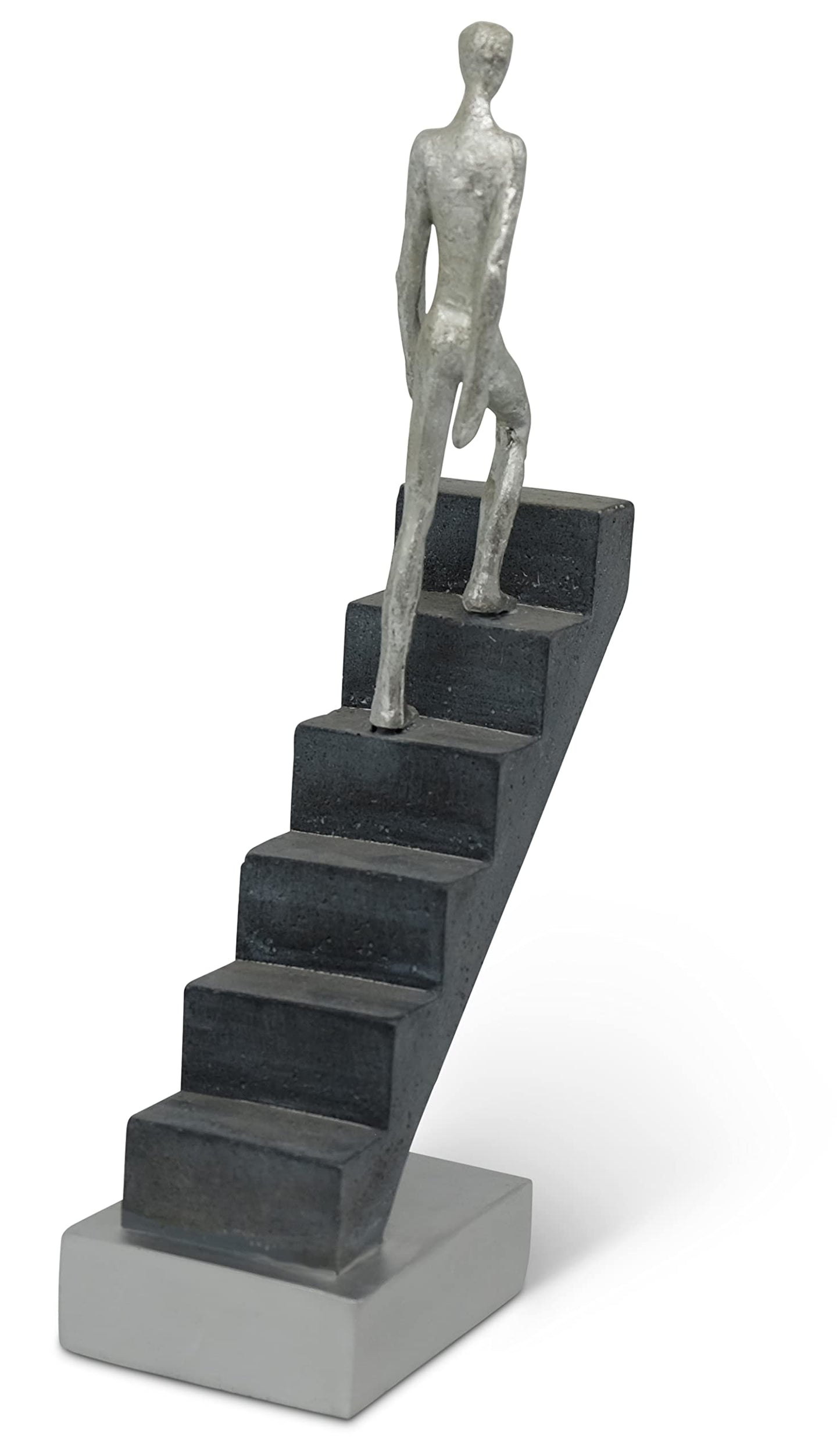 Vaudagio Modern Home Decor 'Top of The Rock' - Abstract Sculpture 11" as Motivation - Desk Decor Figure Made of Marble Resin - Aesthetic Statue for Living Room & Office décor as a Gift
