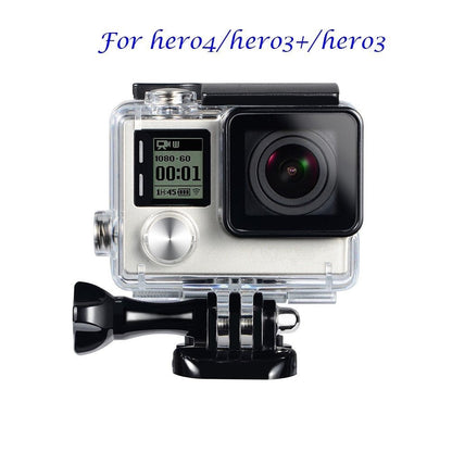 Suptig Replacement Waterproof Case Protective Housing for GoPro Hero 4, Hero 3+, Hero 3 Accessories Action Camera for Underwater Use - Water Resistant up to 147ft (45m)
