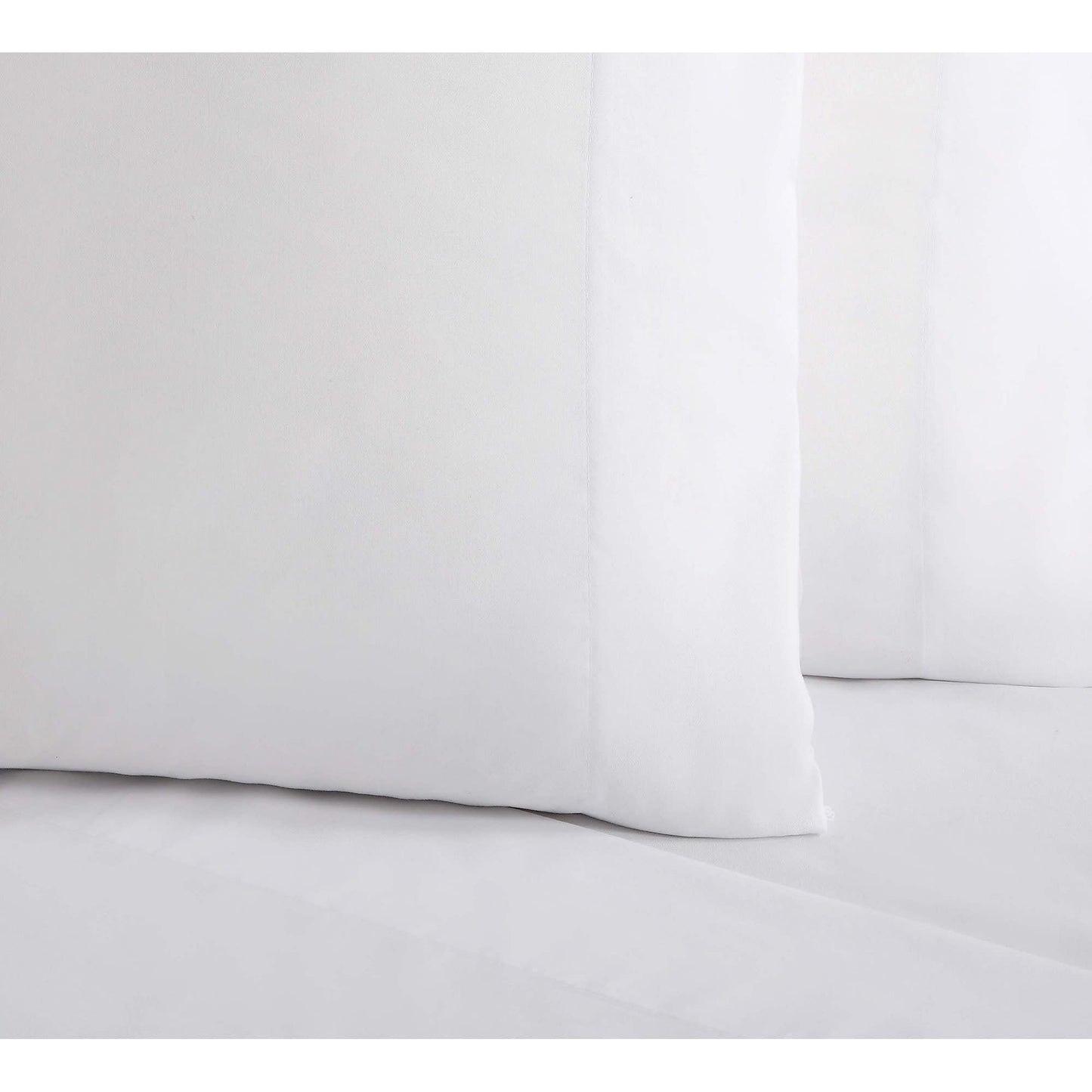 TRULY SOFT Everyday Sheet Set White Polyester 4-Piece King Sheet Set, Solid Color Themed, Adult Bedding, Oeko-TEX Certified