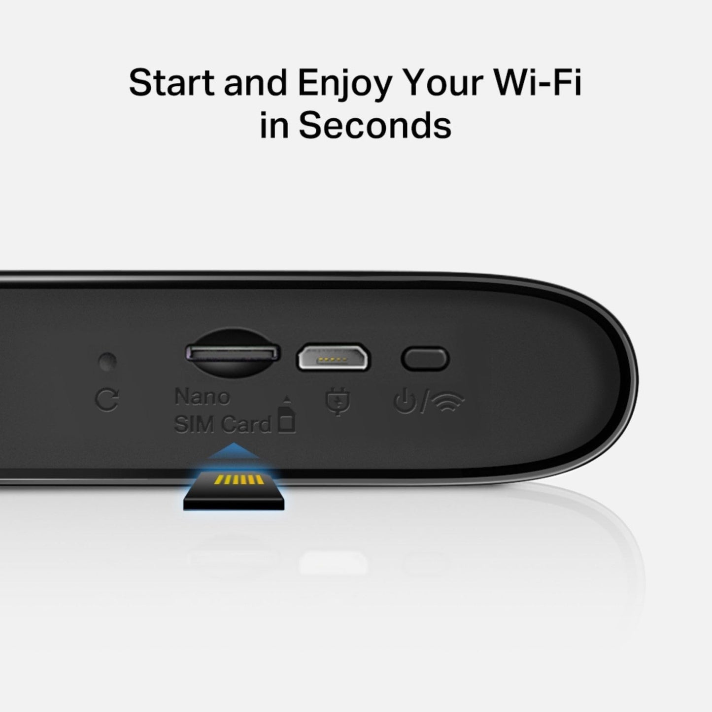 MERCUSYS MT110 Mifi with Free SIM card, 4G router, Travel Mobile Wifi Hotspot, Connects Up to 10 Devices, Rechargeable 2200mAh Battery for 10 hours, Portable Router with Sim Slot, Easy Management