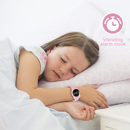 Bomieux Kids Digital Watch for Boys Girls,Sports Watch with Fitness Tracker Pedometer Vibration Alarm for Ages 5-15 No App Needed Waterproof Watches for Kids