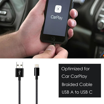 Car Carplay Cable for iPhone 17/16/15, USB A to USB C Cable Compatible for iPhone 17/16,17Air, 17/16/15 Pro Max,16E,16 Plus, iPad 10th/11 Gen,iPad Pro 12.9, Air 5th/4th Charger Cord,Car Charging Cable