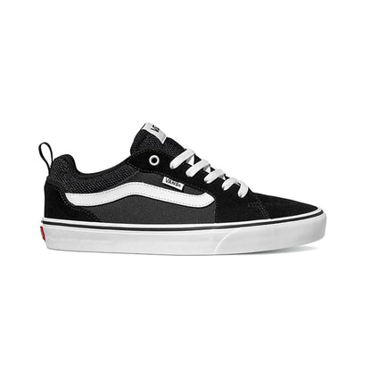 Mens Vans Size 9.5, Filmore Sneaker Black & White Suede & Mesh Canvas Lace Up Shoes, Low Top Men's Trainers, Lightweight Men's Shoes by Vans Active Wear Range (9.5 UK)