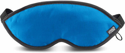 Lewis N. Clark Comfort Eye Mask + Sleep Aid to Block Light for Travel, Airplane, Hotel, Airport, Insomnia + Headache Relief with Adjustable Straps, 2 pack, Black