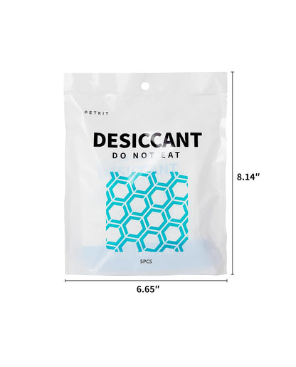 PETKIT Silica Gel Desiccant Sachets 30 Gram x 5 Packs for Smart Automatic Pet Feeders, Desiccant Replacement Bags for Cat Feeders to Keep Pet Food Dry and Fresh