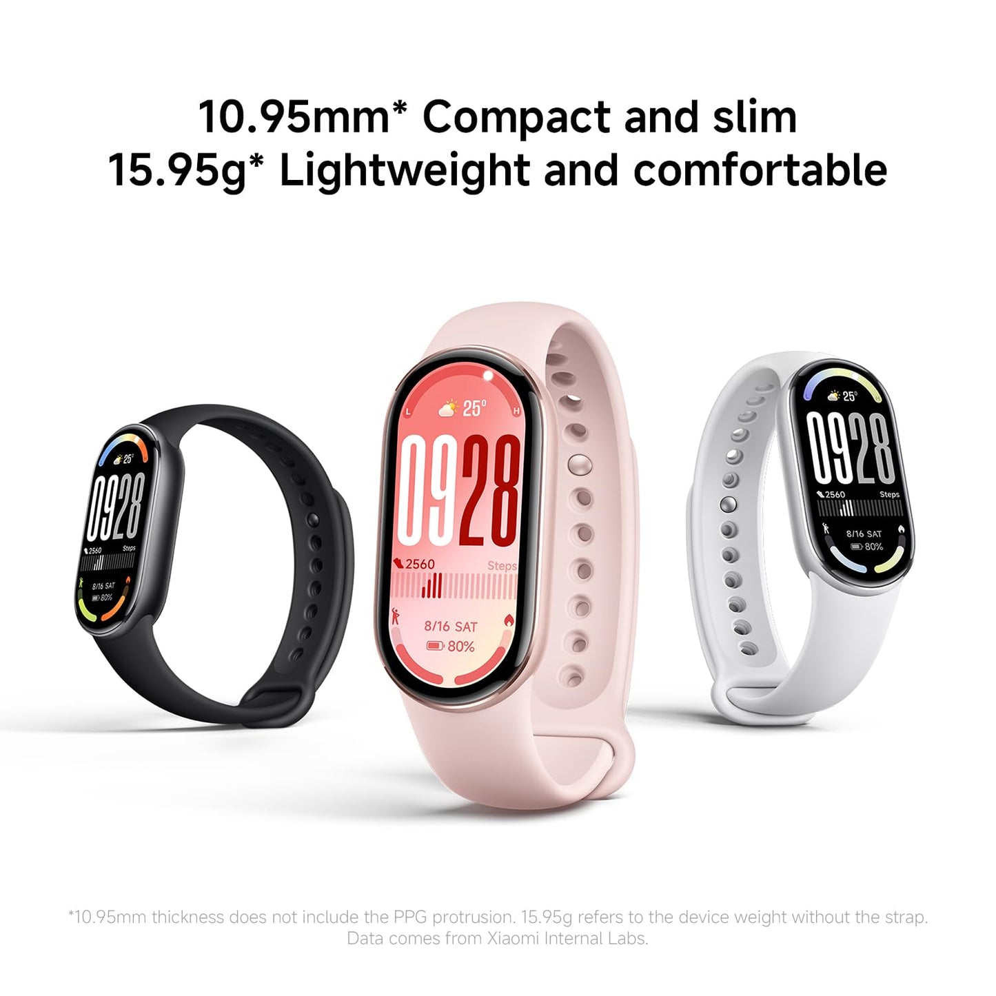 Xiaomi Smart Band 10 Fitness Tracker, 1.72" AMOLED Display, 21-Day Battery Life, 150+ Sports Modes, Heart Rate & Sleep Monitoring, Electronic Compass, 5ATM Waterproof, 2-Year Warranty – Glacier Silver